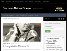 Tablet Screenshot of discoverafricancinema.com